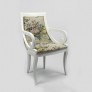 Кресло классика в цвете белый матовый